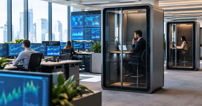 Office pods for trading floors and financial services teams