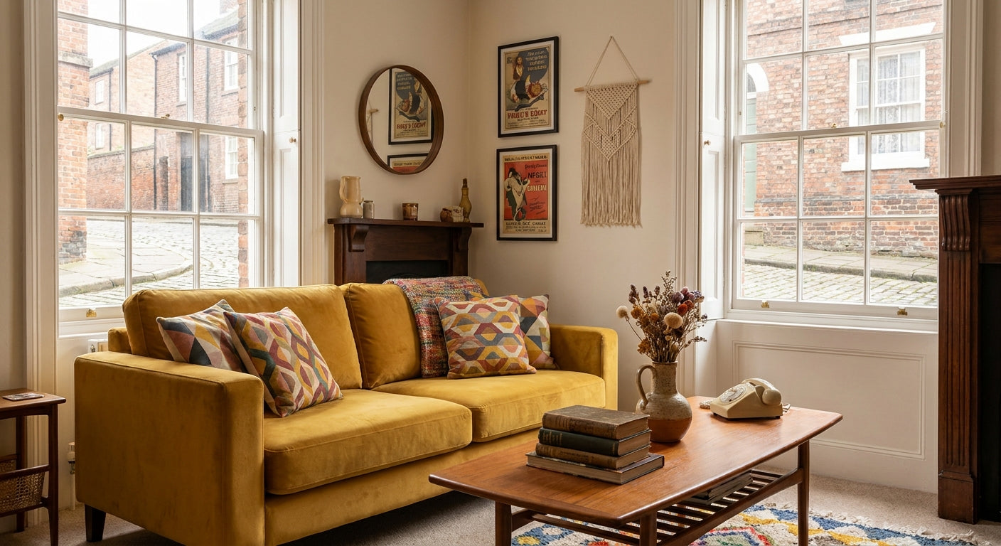 Retro Living Room Look for Less UK (2026 Guide)