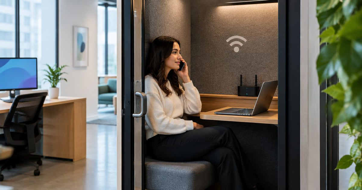 How to connect an office phone booth to office WiFi