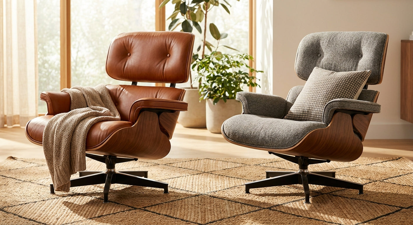 Eames Lounge Chair Replica: Leather vs Fabric (2026)