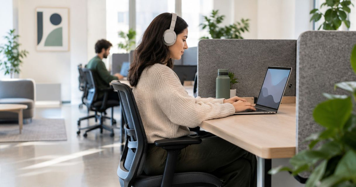 How to make a hot-desk area quieter