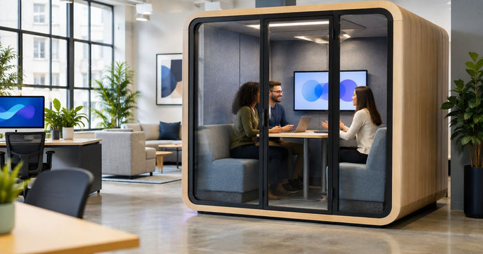 Meeting pods for marketing and creative agencies