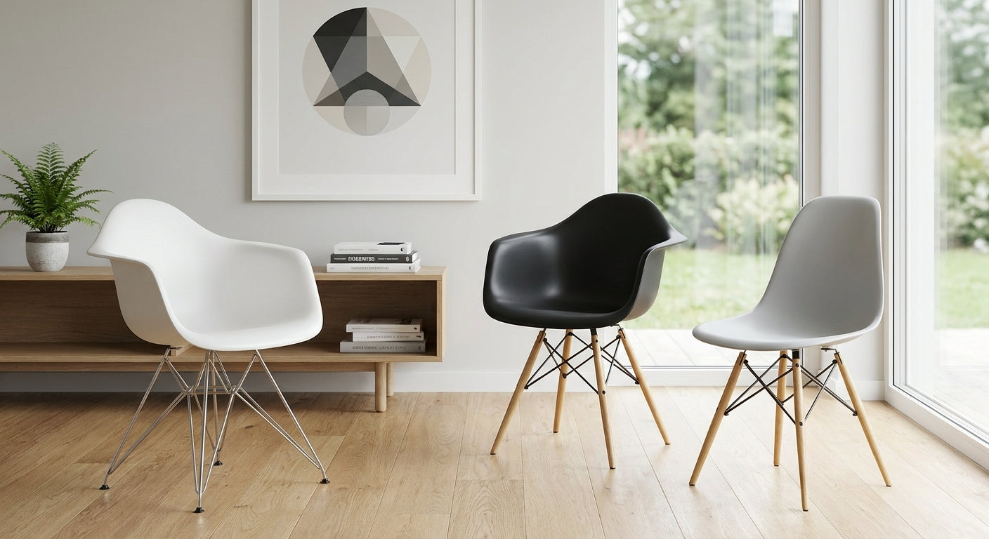 Eames Plastic Chair Replica UK: DAR vs DAW vs DSW 2026