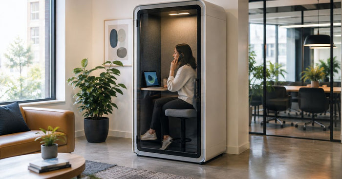 How big is a single-person office phone booth?