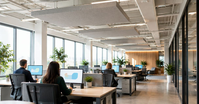 Best ceiling rafts for open-plan office noise
