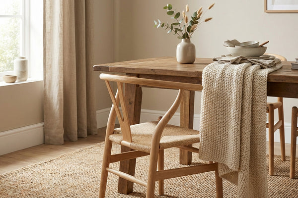 How to style a Wishbone chair in a dining room