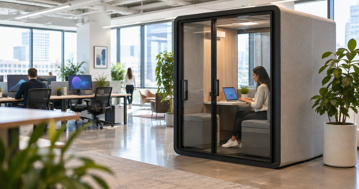 Where to place acoustic pods to cut open-plan noise