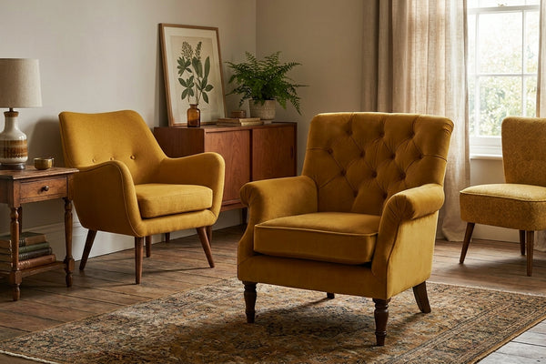 Best mustard chair options UK: vintage-inspired picks