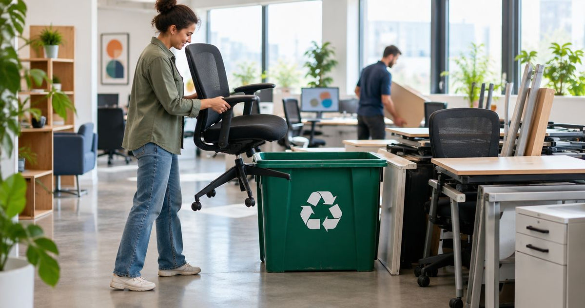 Can you recycle old office furniture when you refit?