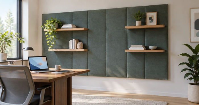 Best acoustic wall panels with built-in shelving