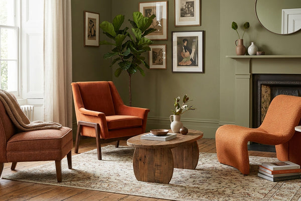 Best orange accent chairs UK: retro style picks