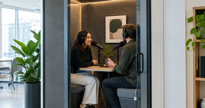 Can an office pod be used as a podcast recording space?
