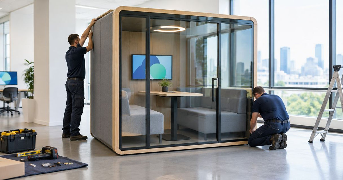 How long does it take to install an office meeting pod?
