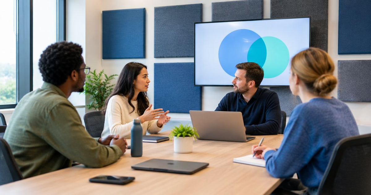 How to reduce echo in a meeting room with acoustic panels