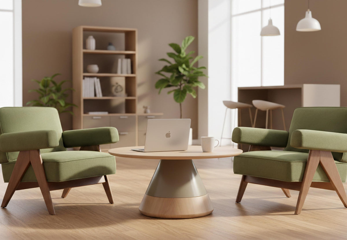 Quell Omni workspace furniture in the Clerkenwell, London showroom