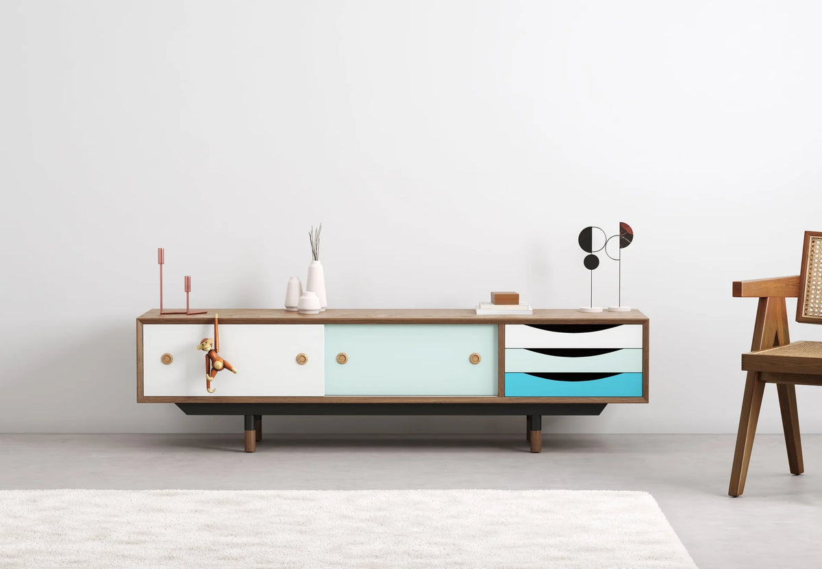 Quell Omni-kontormøbler i showroomet i Clerkenwell, London