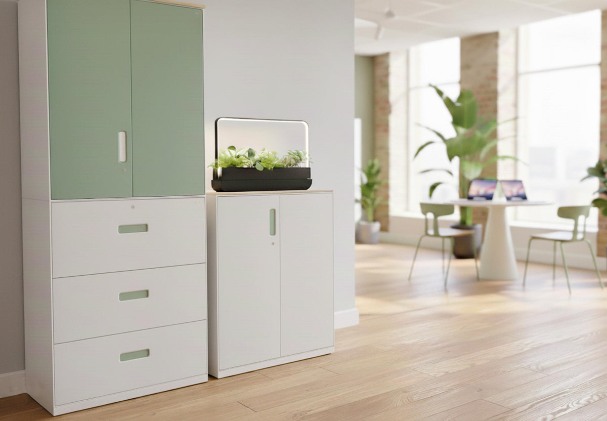Mobilier de bureau Quell Omni dans le showroom de Clerkenwell, à Londres