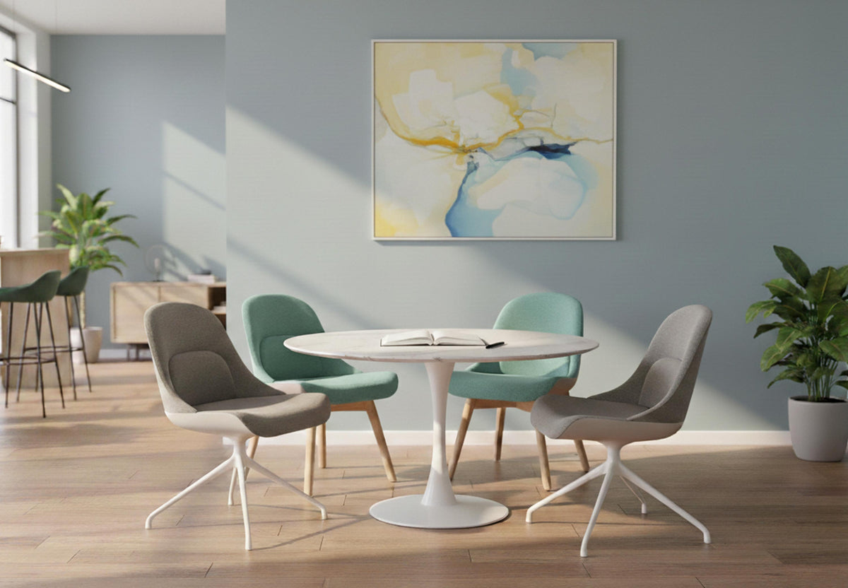 Quell Omni workspace furniture in the Clerkenwell, London showroom