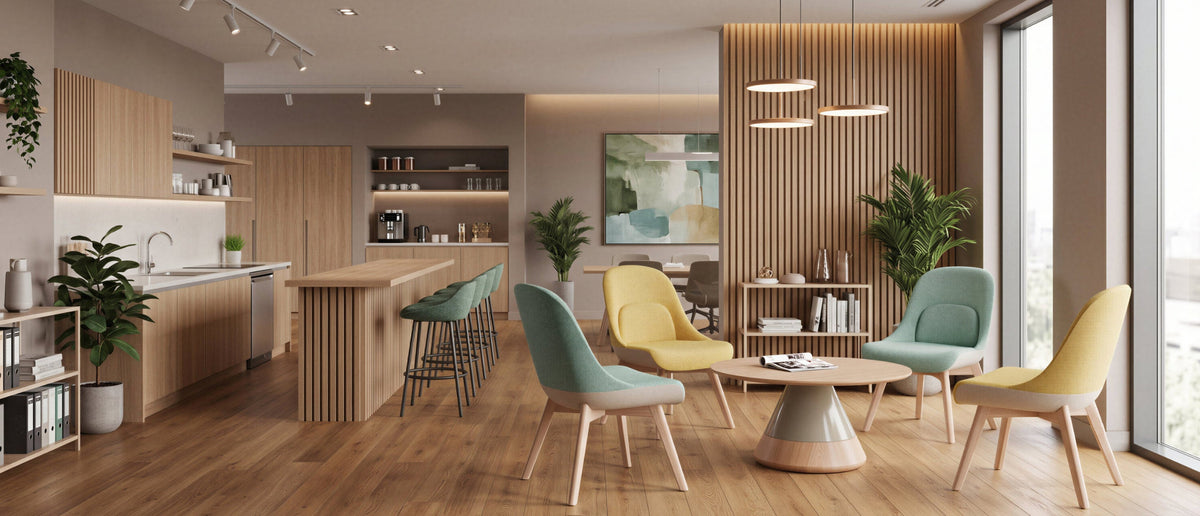 Quell Omni workspace furniture in the Clerkenwell, London showroom