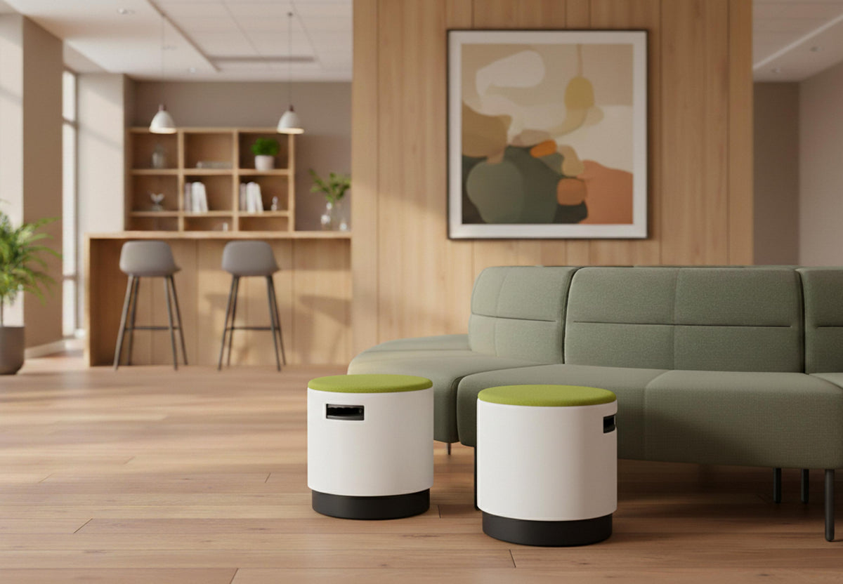 Quell Omni workspace furniture in the Clerkenwell, London showroom