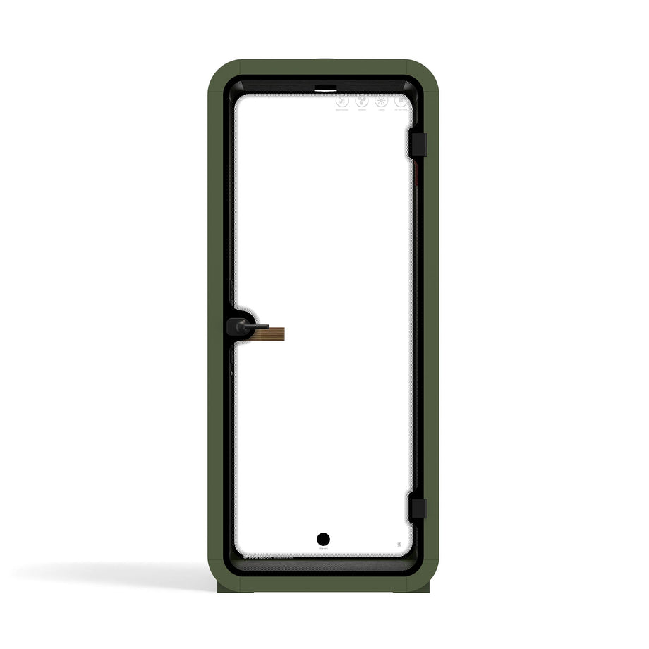Office Pod Quell AcousticGreen / No Furniture / Dark Grey