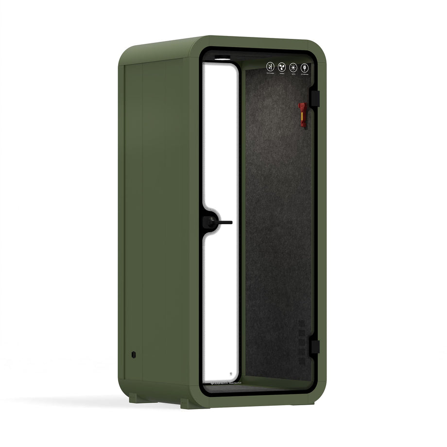 Office Pod Quell AcousticGreen / No Furniture / Dark Grey