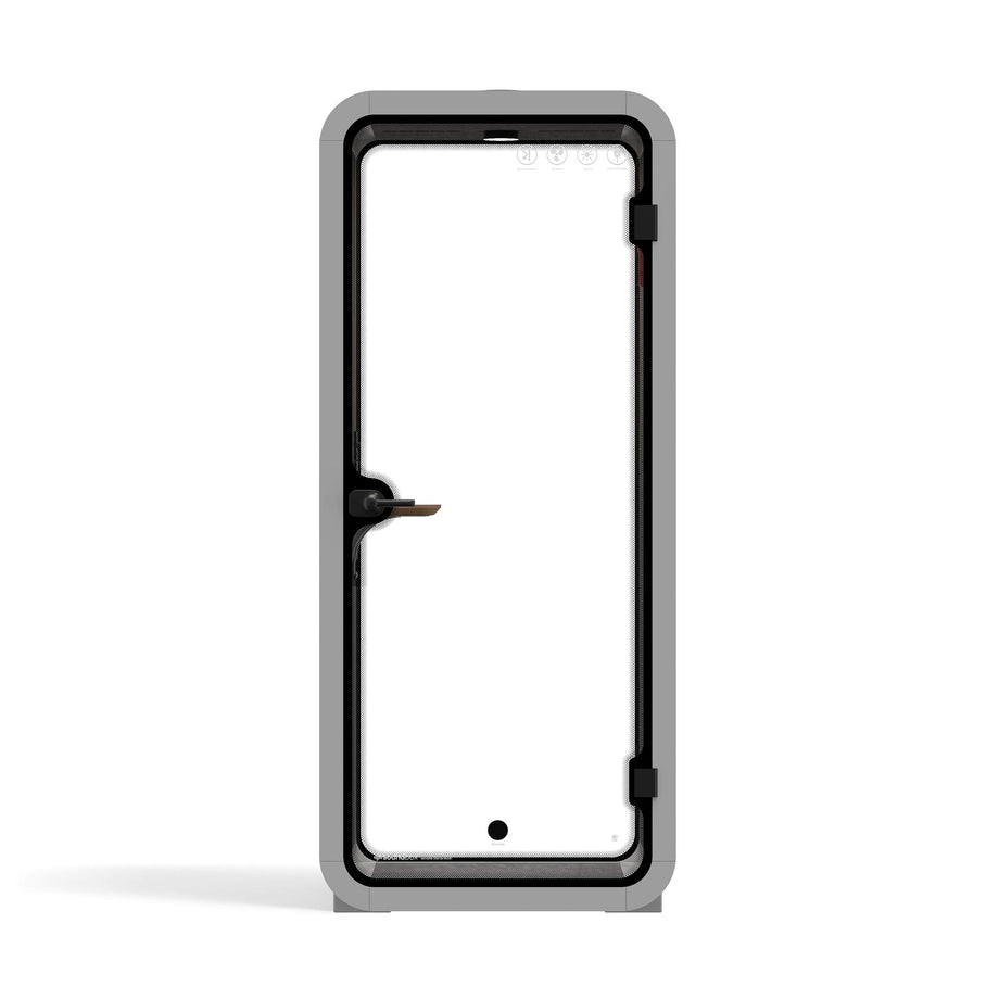 Office Pod Quell AcousticLight Grey / No Furniture | Upgraded Device Shelf / Dark Grey