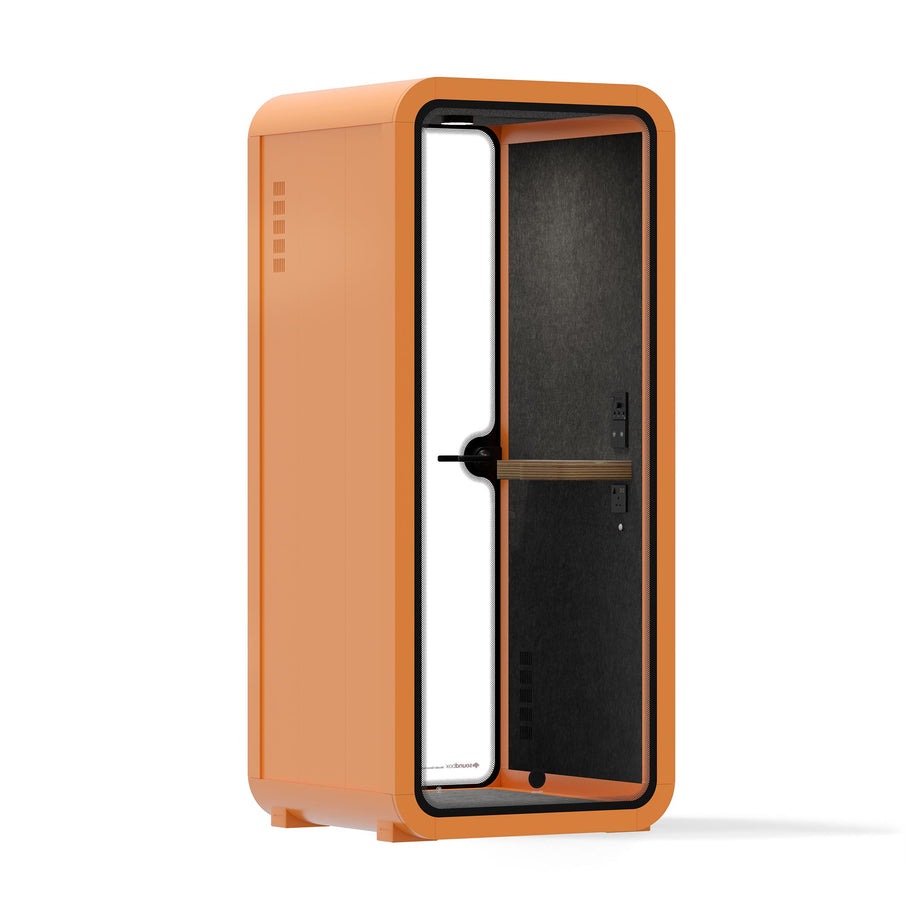 Office Pod Quell AcousticOrange / No Furniture / Dark Grey