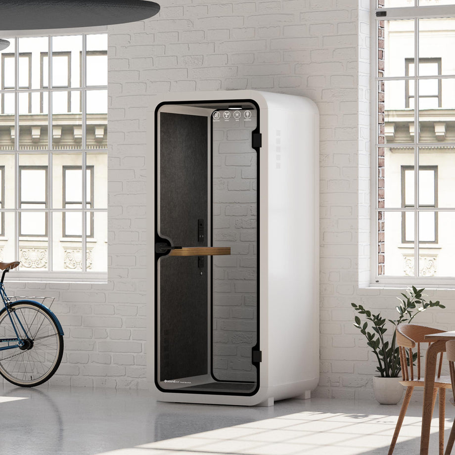 Office Pod Quell AcousticWhite / No Furniture / Dark Grey