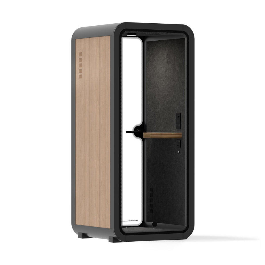 Office Pod Quell AcousticWooden / No Furniture / Dark Grey
