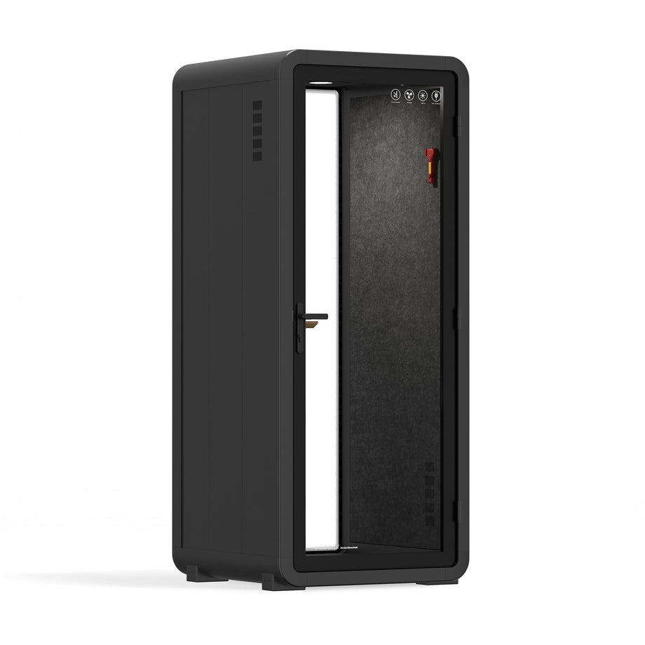 Office Pod Quell+ AcousticCharcoal / No Furniture / Dark Grey