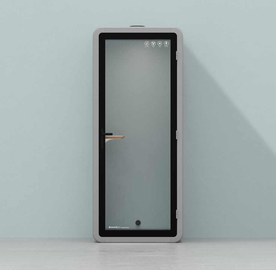 Office Pod Quell+ AcousticLight Grey / No Furniture / Dark Grey
