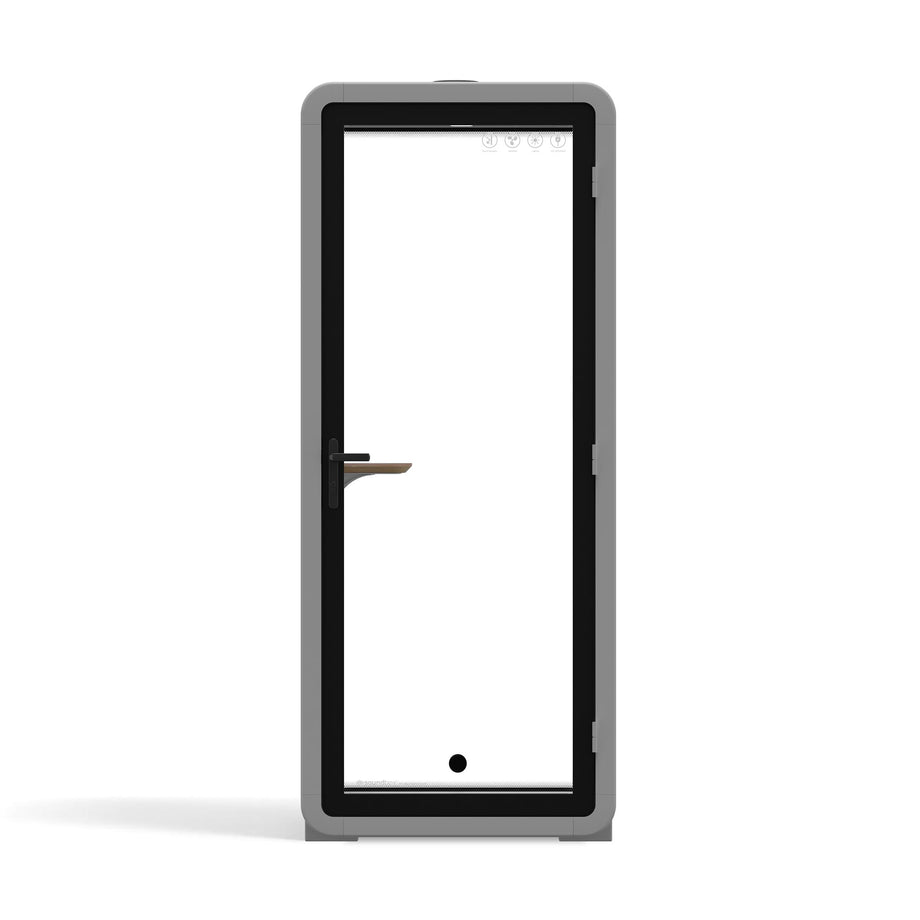 Office Pod Quell+ AcousticLight Grey / No Furniture / Dark Grey