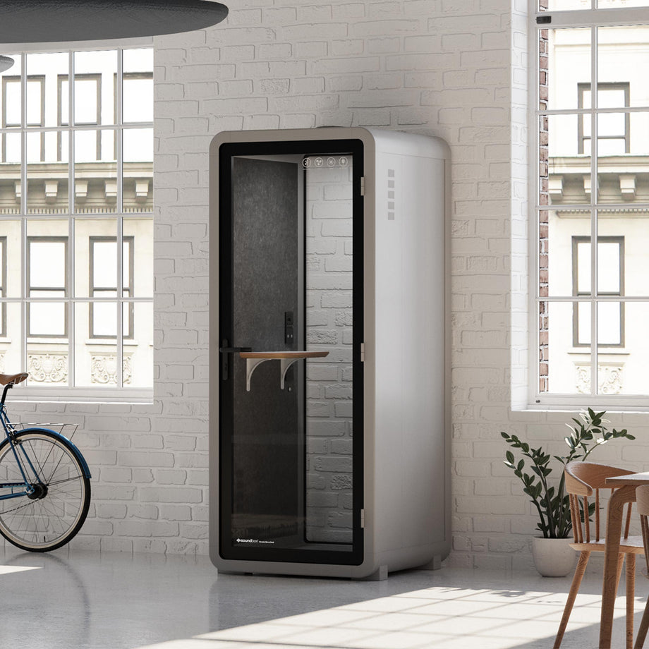 Office Pod Quell+ AcousticLight Grey / No Furniture / Dark Grey