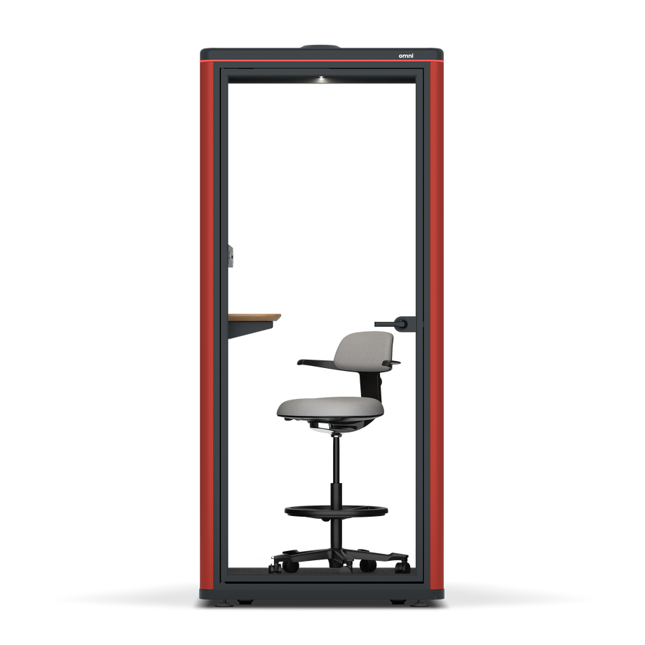Omni One Prateleira de Dispositivo Estática / RAL Vermelho Tomate / #a18e7e
