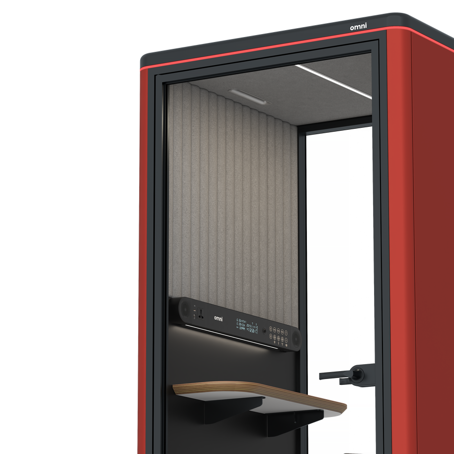 Omni One Prateleira de Dispositivo Estática / RAL Vermelho Tomate / #a49f98