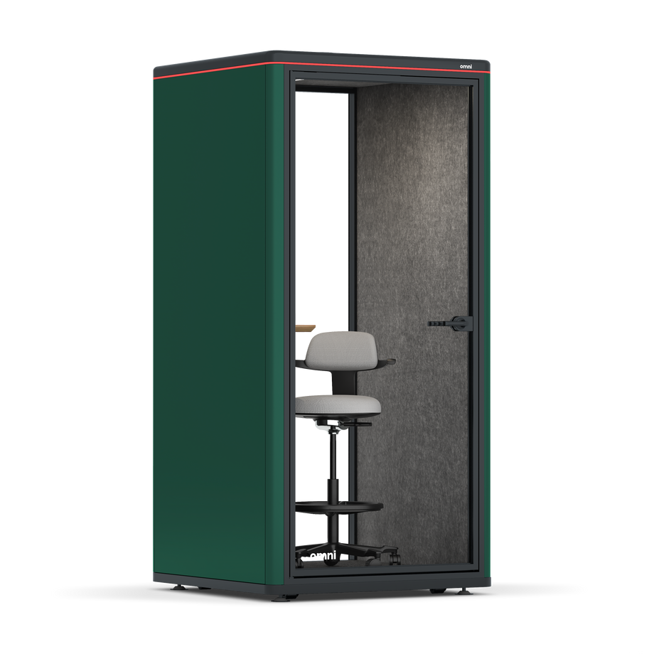 Omni One PlusAdjustable Device Shelf / RAL Moss Green / #a49f98