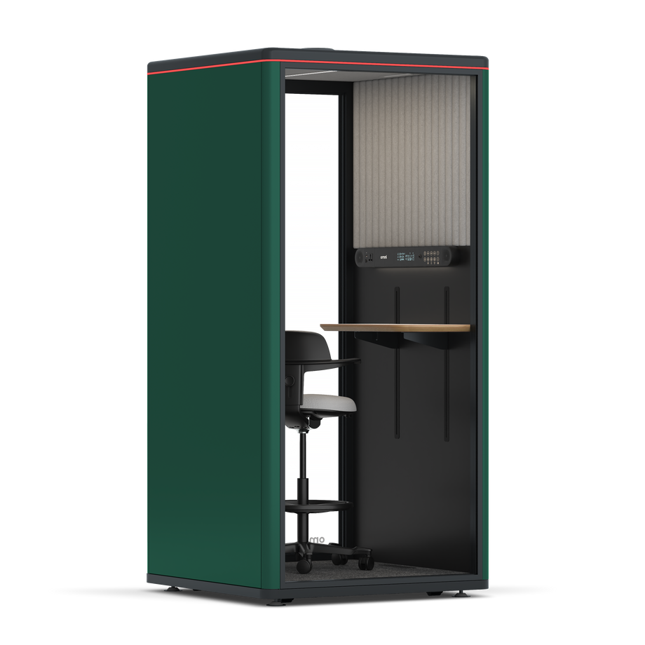 Omni One PlusAdjustable Device Shelf / RAL Moss Green / #6d6c69