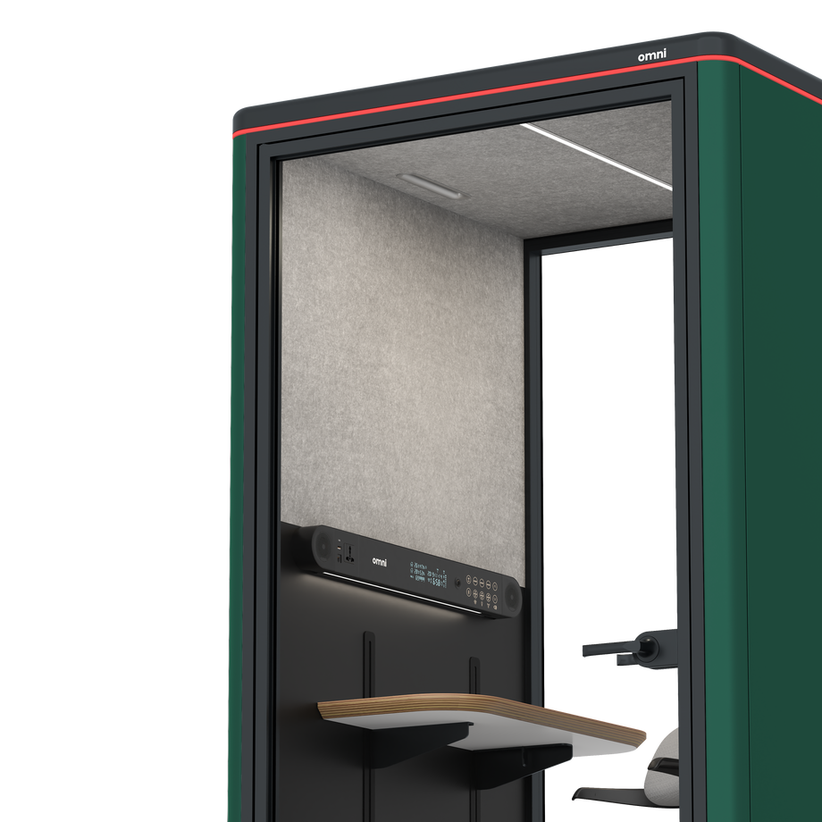 Omni One PlusAdjustable Device Shelf / RAL Moss Green / #615f5d