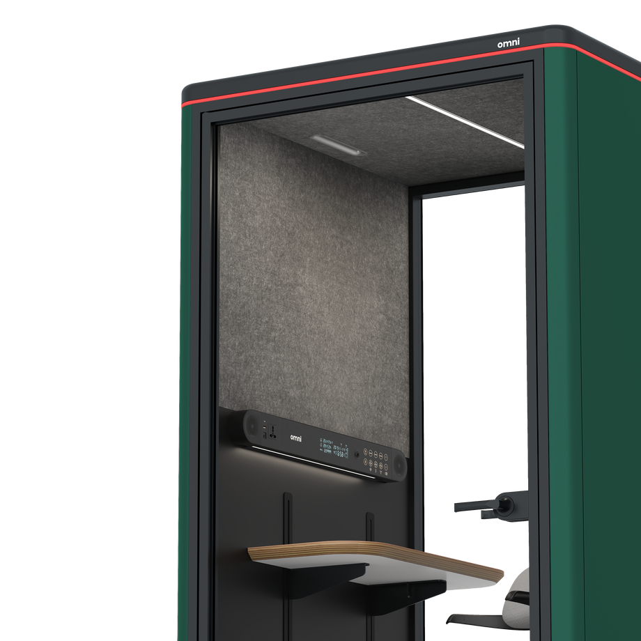 Omni One PlusAdjustable Device Shelf / RAL Moss Green / #a49f98