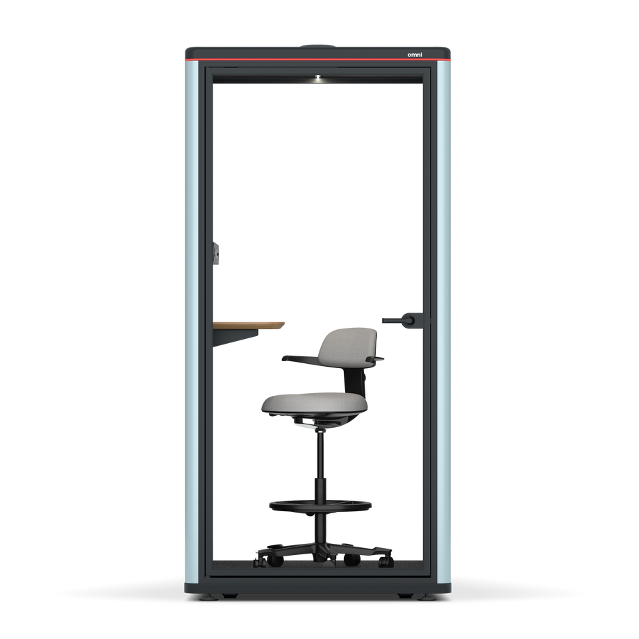 Omni One PlusAdjustable Device Shelf / RAL Grey Blue / #a18e7e