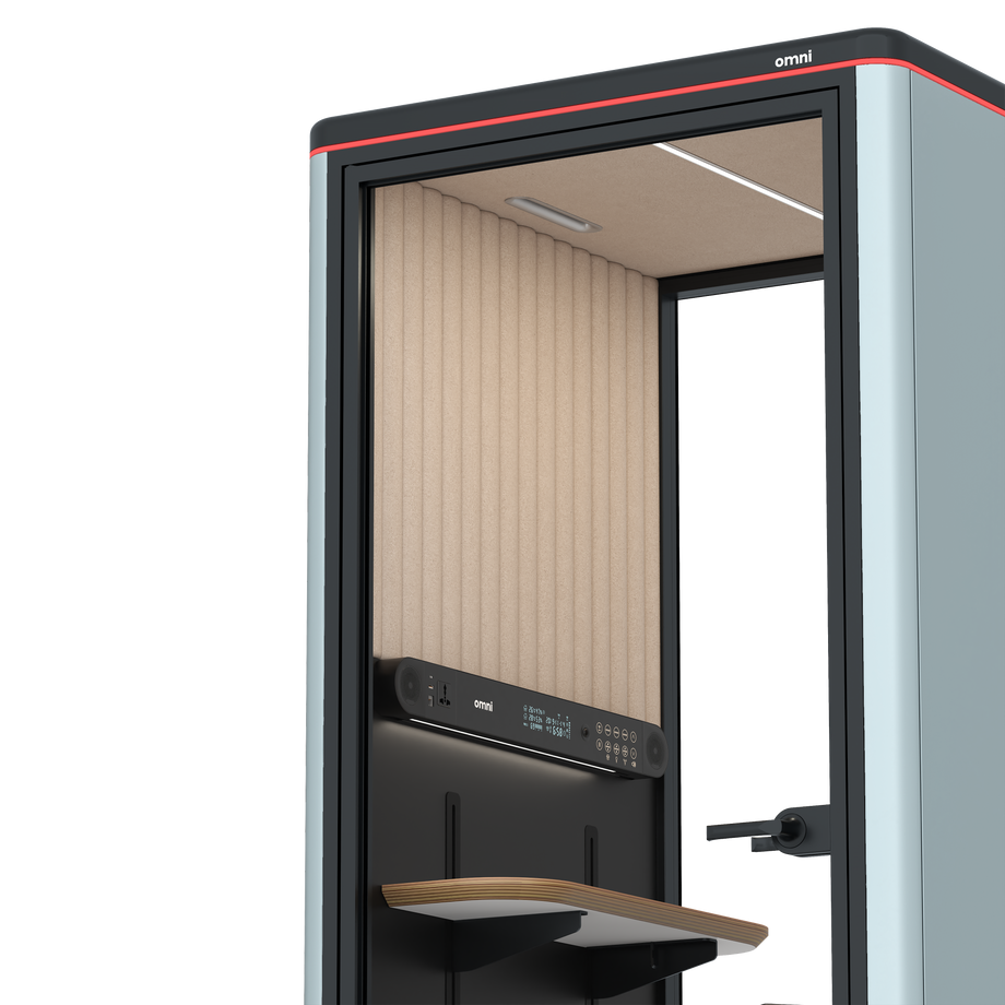 Omni One Prateleira de Dispositivo Ajustável / RAL Azul Cinza / #a18e7e