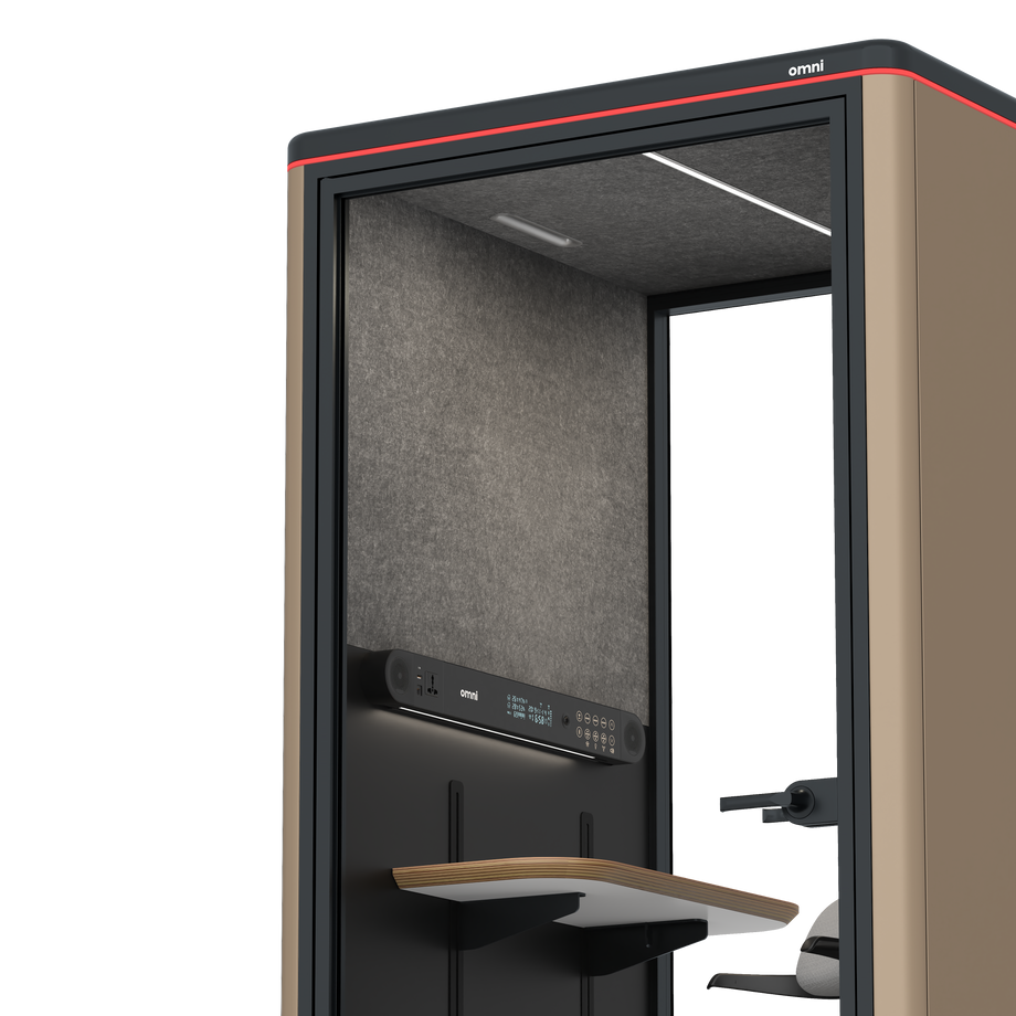 Omni One PlusAdjustable Device Shelf / RAL Grey Beige / #a49f98