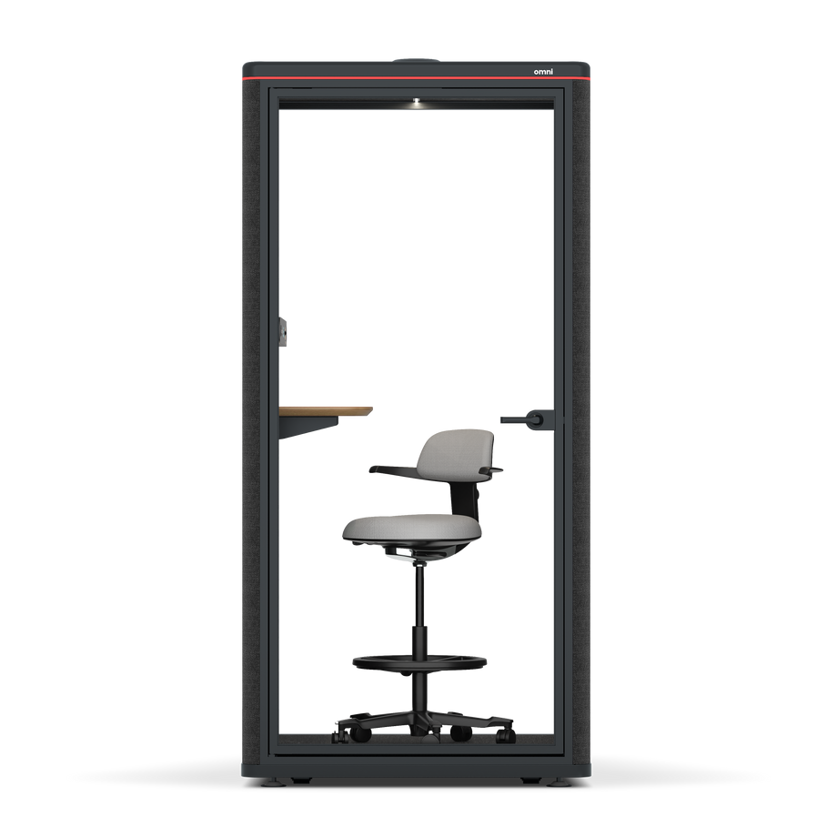 Omni One PlusAdjustable Device Shelf / Gabriel Medley Black / #6d6c69