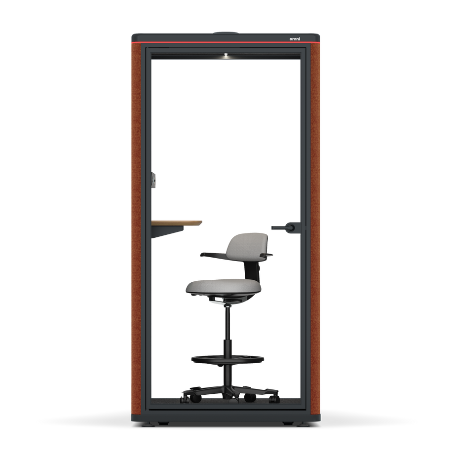 Omni One PlusAdjustable Device Shelf / Bloody Orange / #615f5d