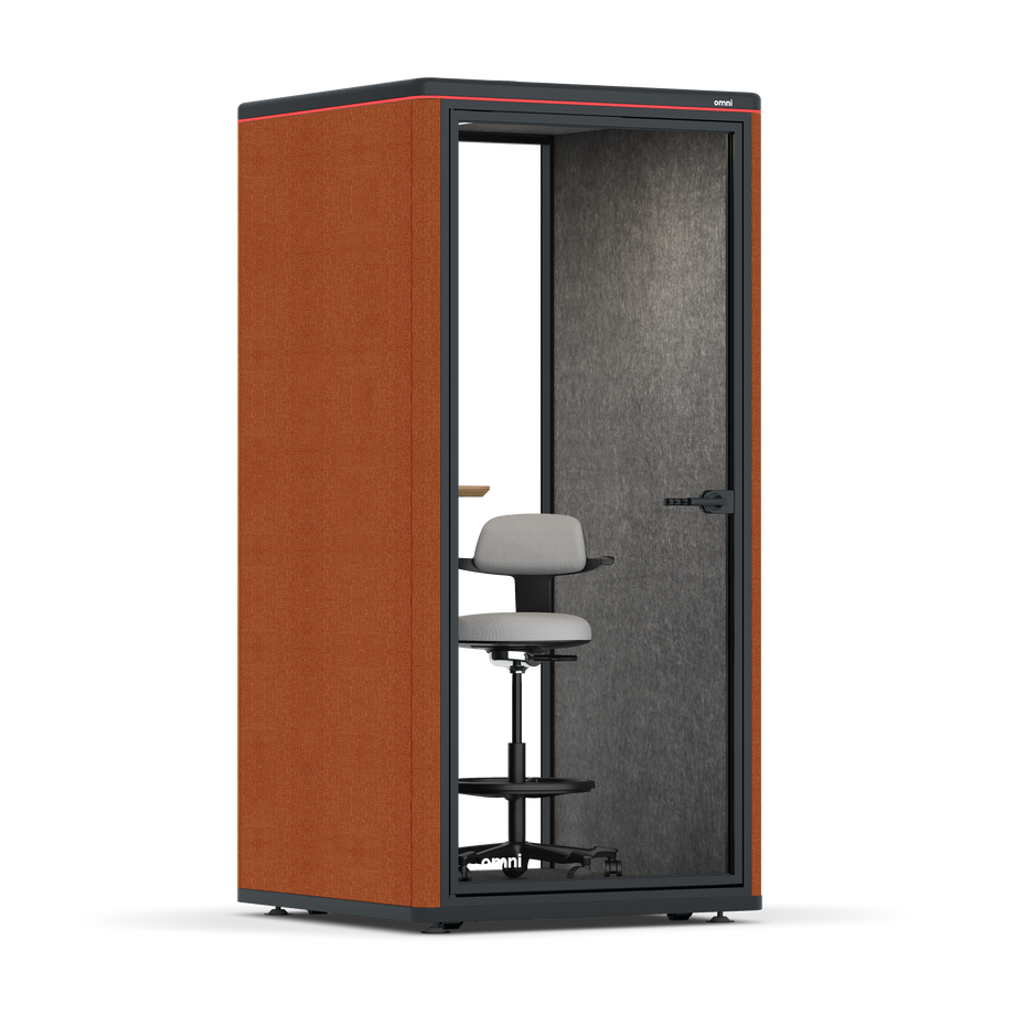 Omni One PlusAdjustable Device Shelf / Bloody Orange / #a49f98