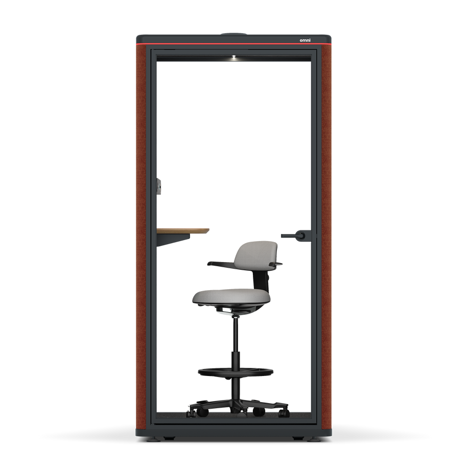 Omni One PlusAdjustable Device Shelf / Gabriel Medley Deep Rouge / #6d6c69