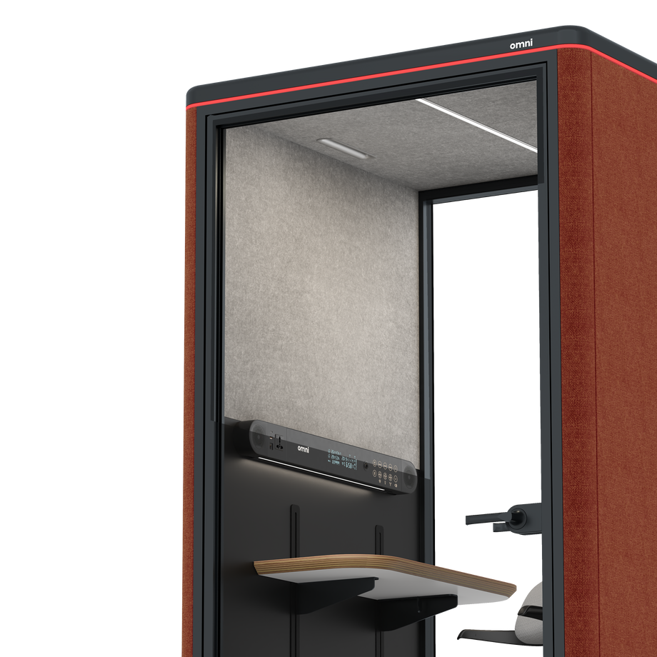Omni One PlusAdjustable Device Shelf / Gabriel Medley Deep Rouge / #615f5d