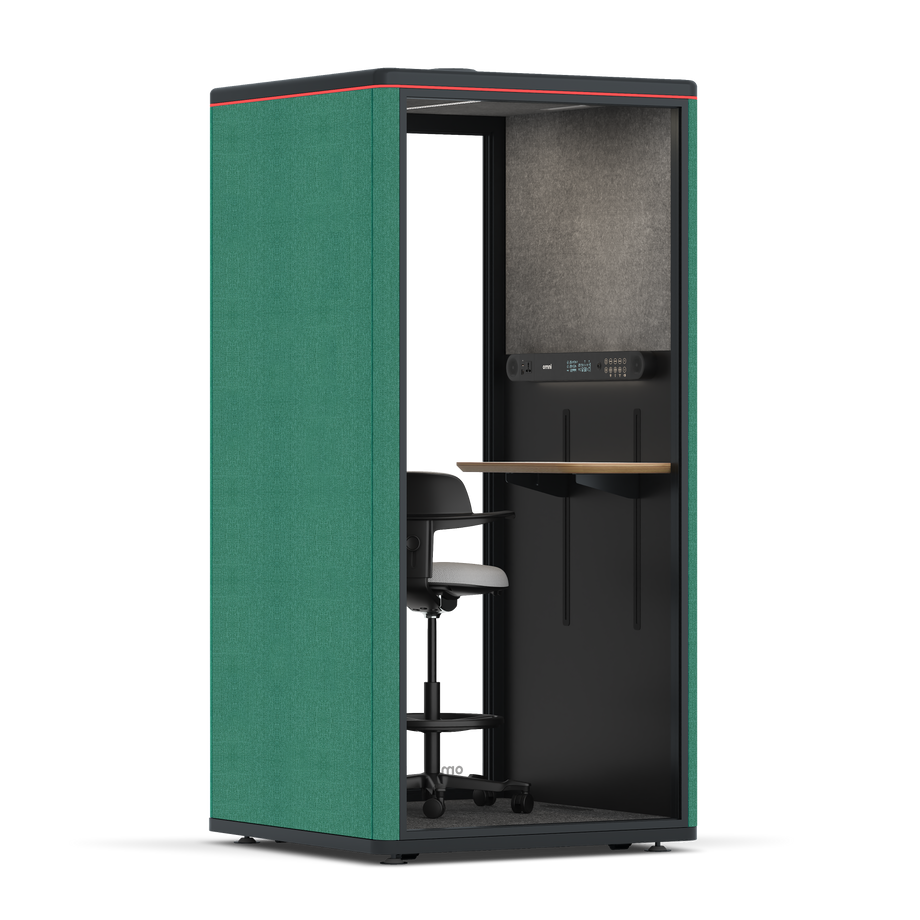 Omni One PlusAdjustable Device Shelf / Gabriel Medley Forest Green / #a49f98