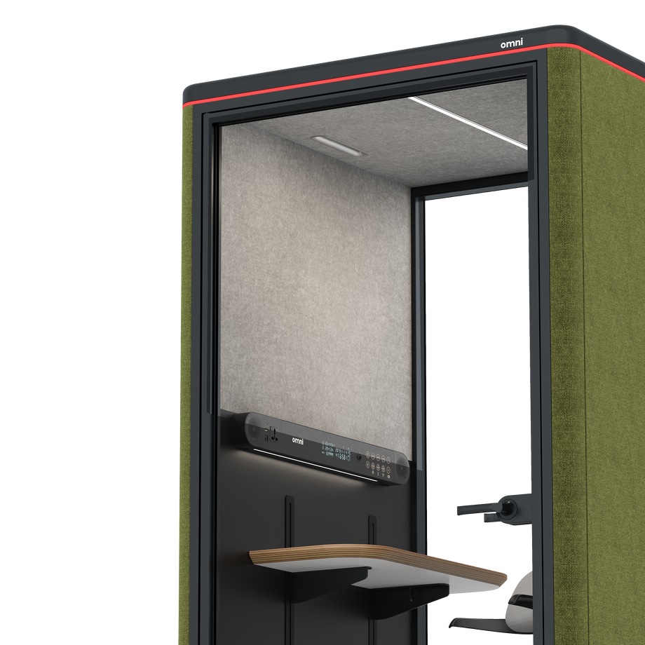 Omni One PlusAdjustable Device Shelf / Gabriel Medley Meadow Green / #615f5d